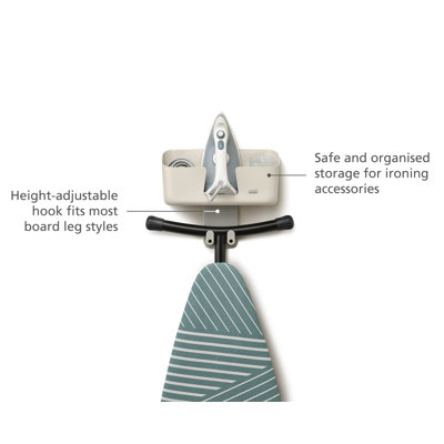 Joseph Joseph IronHub Wall-mounted Iron Storage Caddy with Ironing ...